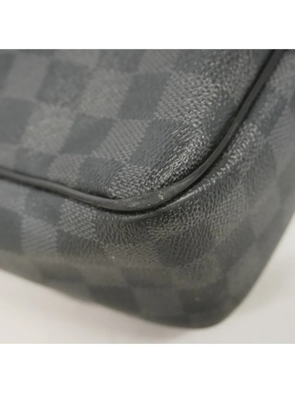 Louis Vuitton Shoulder Bag Damier Graphite Daniel MM Black Gray